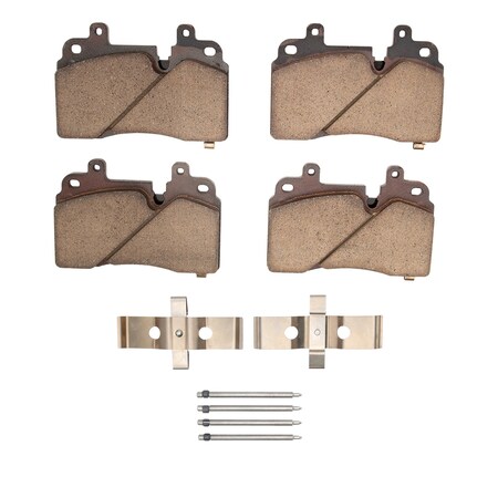 Dynamic Friction Co 3000 Ceramic Brake Pads and Hardware Kit, Low Dust, Low Copper Ceramic, 100% Asbestos-free, Front 1310-2251-01
